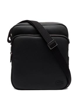 Bolso Lacoste Crossover Negro para Hombre