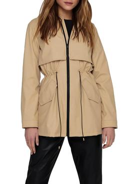 Chubasquero Only Race Beige para Mujer