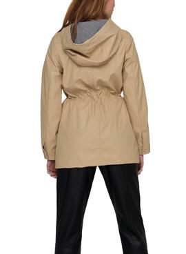 Chubasquero Only Race Beige para Mujer