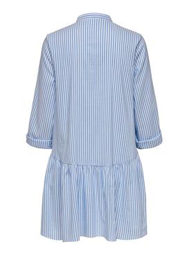 Vestido Only Ditte Life Stripe Azul para Mujer