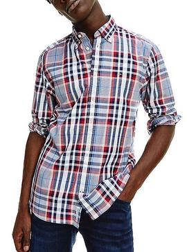 Camisa Tommy Hilfiger Midscale Azul Marino Hombre