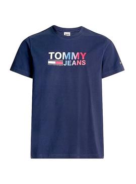 Camiseta Tommy Jeans Color Corp Azul Marino Hombre