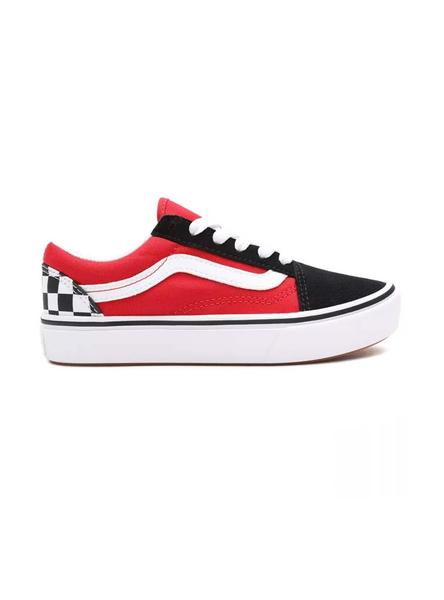 Zapatillas Vans Comfycush Skool Rojo Niño Niña