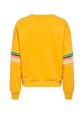 Sudadera Only Daisy Amarillo Mujer