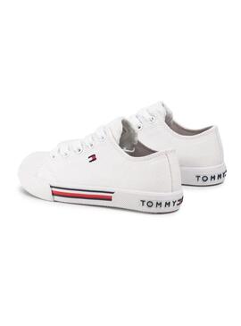 Zapatillas Tommy Hilfiger Low Cut Blanco Niña Niño