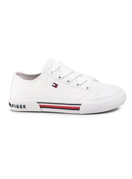 Zapatillas Tommy Hilfiger Low Cut Blanco Niña Niño