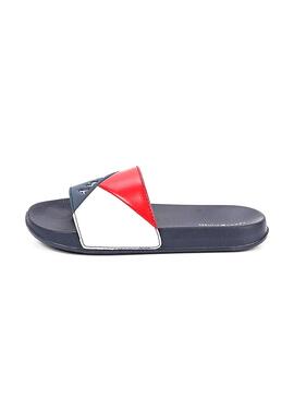 Chanclas Tommy Hilfiger Slider Marino Niño Niña