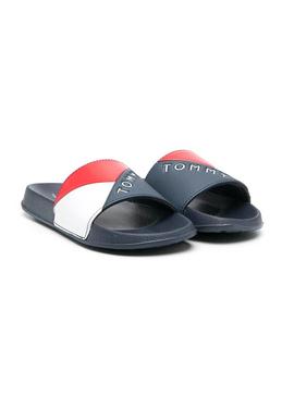 Chanclas Tommy Hilfiger Slider Marino Niño Niña