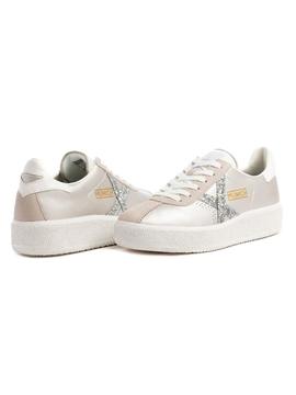 Zapatillas Munich Barru Sky 61 Plateado Para Mujer