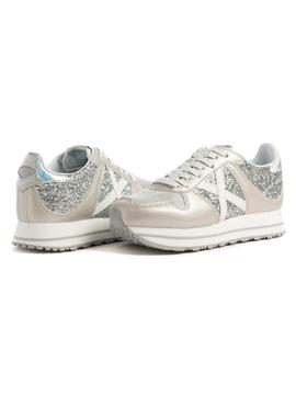 Zapatillas Munich Massana Sky 147 Plateado  Mujer