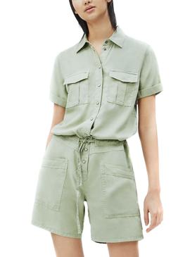 Mono Pepe Jeans Tory Verde para Mujer