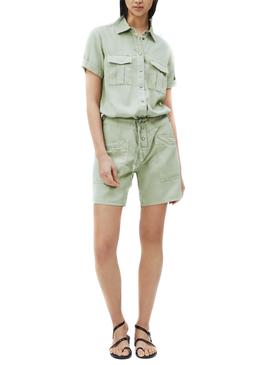 Mono Pepe Jeans Tory Verde para Mujer