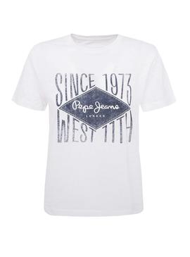 Camiseta Pepe Jeans Alex Blanco Para Mujer