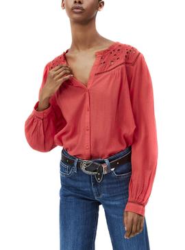 Camisa Pepe Jeans Carina Rojo Para Mujer