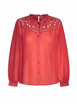 Camisa Pepe Jeans Carina Rojo Para Mujer