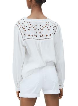 Camisa Pepe Jeans Carina Blanco Para Mujer