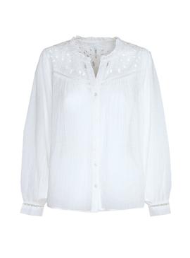 Camisa Pepe Jeans Carina Blanco Para Mujer