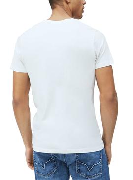 Camiseta Pepe Jeans Davy Blanco Para Hombre