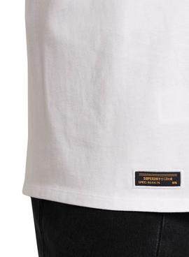 Camiseta Superdry Military Logo Vest Blanco Mujer