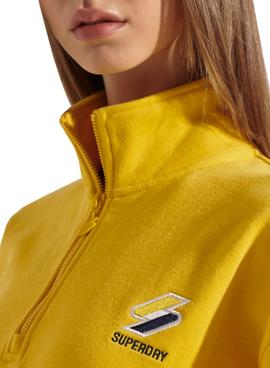 Sudadera Superdry Sportstyle Amarillo Para Mujer