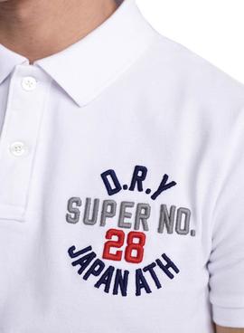 Polo Superdry Classic Superstate Blanco Hombre