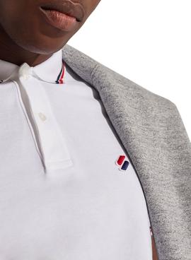 Polo Superdry Sportstyle Twin Tipped Blanco Hombre