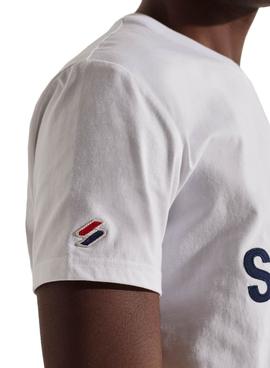 Camiseta Superdry Sportstyle Classic Blanco Hombre