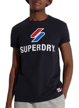 Camiseta Superdry Sportstyle Classic Marino Hombre