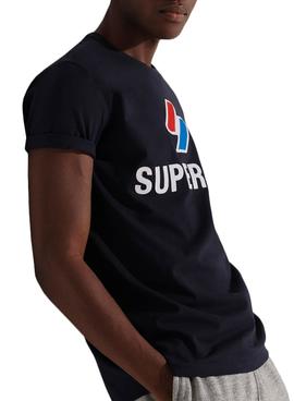 Camiseta Superdry Sportstyle Classic Marino Hombre