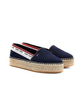 Alpargatas Tommy Jeans Flatform Espadrille Azul 