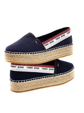 Alpargatas Tommy Jeans Flatform Espadrille Azul 