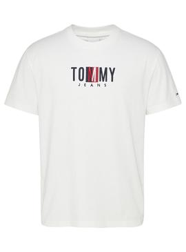 Camiseta Tommy Jeans Timeless Blanco Para Hombre
