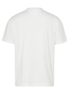 Camiseta Tommy Jeans Timeless Blanco Para Hombre