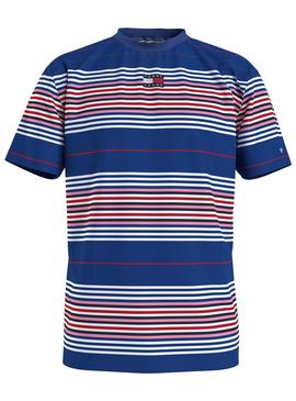 Camiseta Tommy Jeans Center Badge Azul Hombre