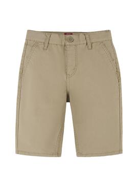 Bermuda Levis Straight XX Chino Beige Para Niño