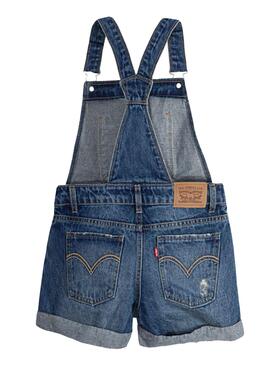 Peto Levis Shortall Azul Denim Para Niña