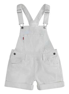 Peto Levis Shortall Blanco Para Niña