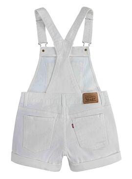 Peto Levis Shortall Blanco Para Niña