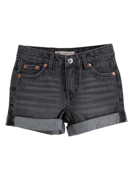 Short Levis Girlfriend Gris Para Niña