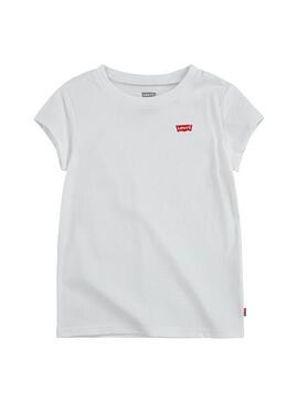 Camiseta Levis Batwing Tee Blanco Para Niña