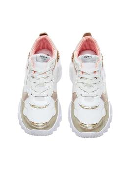 Zapatillas Pepe Jeans Eccles Top Blanco Para Mujer