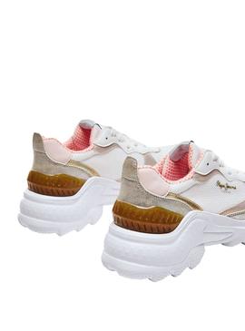 Zapatillas Pepe Jeans Eccles Top Blanco Para Mujer