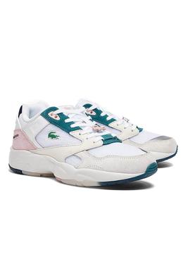 Zapatillas Lacoste Storm 96 Blanco Para Mujer