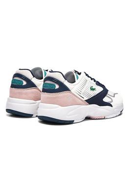 Zapatillas Lacoste Storm 96 Nano Blanco Para Mujer