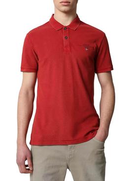 Polo Napapijri Elbas Rojo 4 Para Hombre