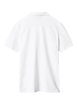 Polo Napapijri Ealis Blanco Para Hombre