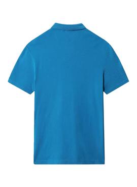 Polo Napapijri Ealis Azul Para Hombre