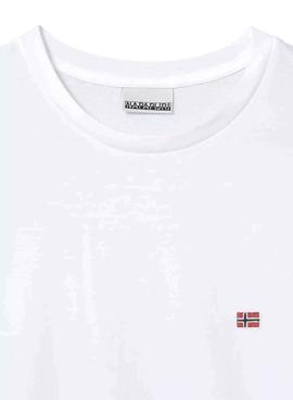 Camiseta Napapijri Salis C SS Blanco Para Hombre