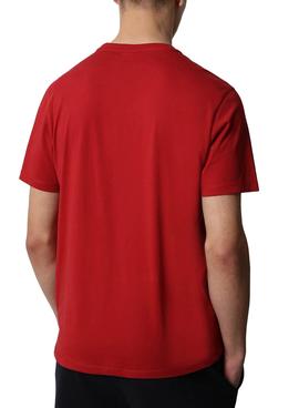 Camiseta Napapijri Sallar SS Rojo Para Hombre