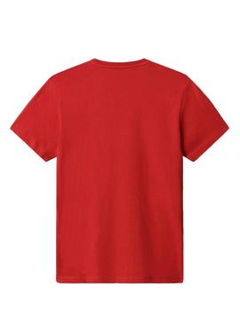 Camiseta Napapijri Sallar SS Rojo Para Hombre